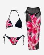 Bloom Bikini Set with Sarong