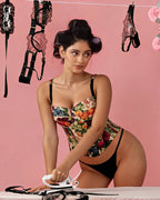 Floral Corset Top – structured corset, image 1 of 4