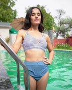 Grey Capri Bikini Set – contrast bikini, image 1 of 5