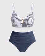 Grey Capri Bikini Set
