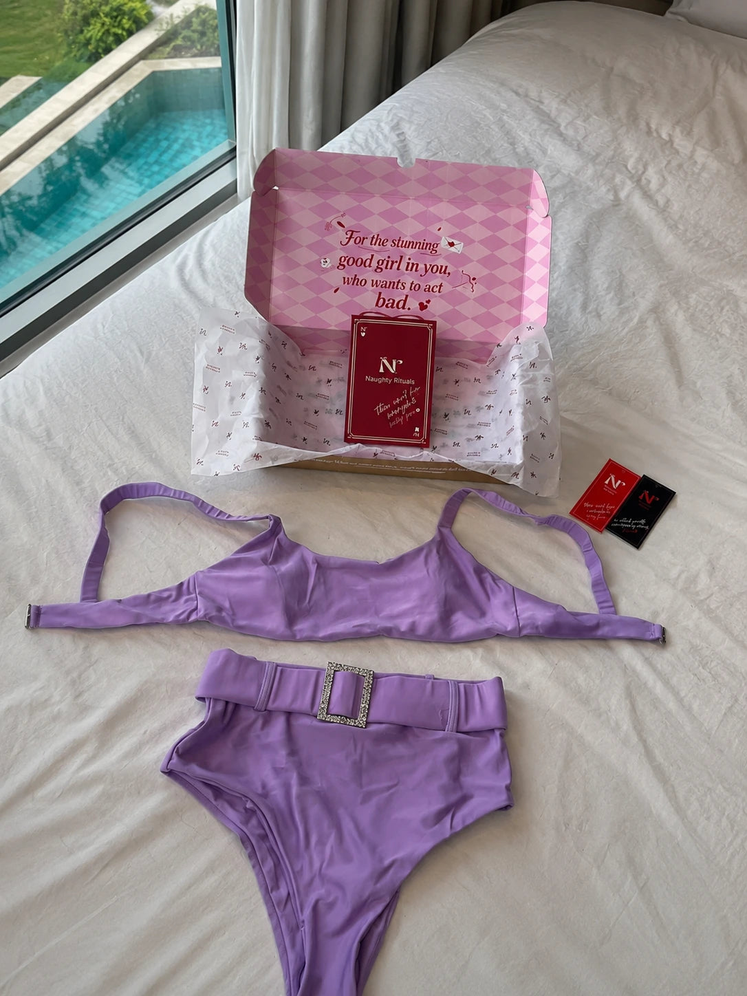 Lavender Tempt Bikini Set