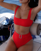 Red Tempt Bikini Set