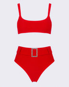 Red Tempt Bikini Set