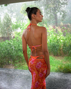 Siren Bikini set with Sarong – floral, image 3 of 5