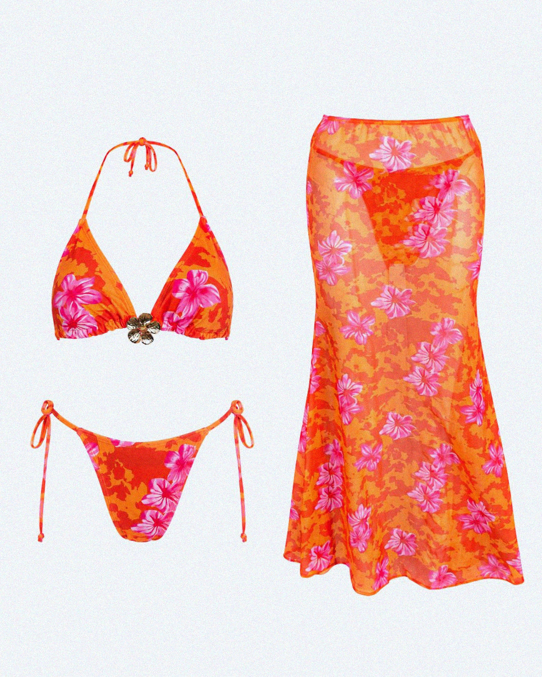 Siren Bikini set with Sarong