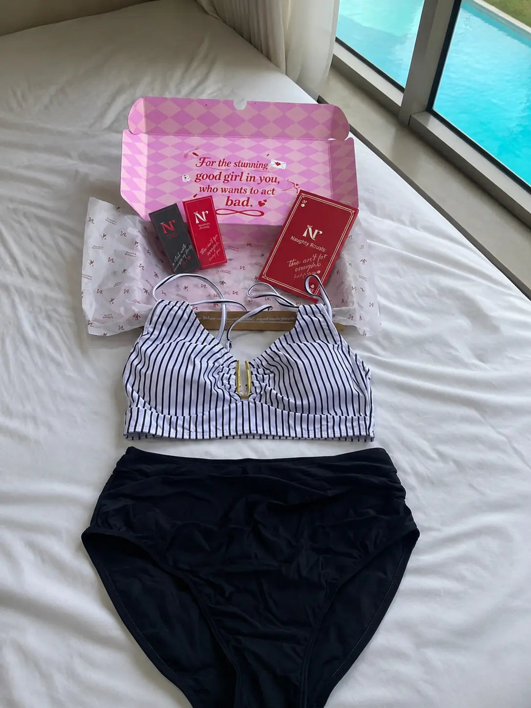 Black Capri Bikini Set