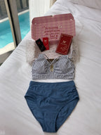 Grey Capri Bikini Set