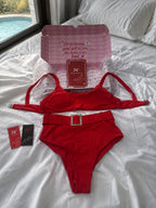 Red Tempt Bikini Set