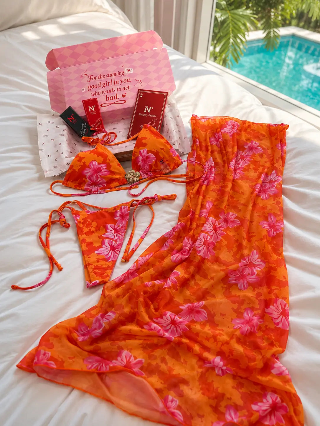 Siren Bikini set with Sarong